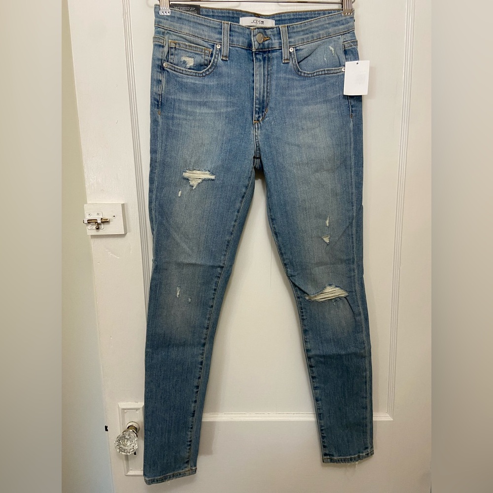 NEW Joe's Jeans Light Blue Denim Distressed Skinny Ankle Jeans - Women’s 27
